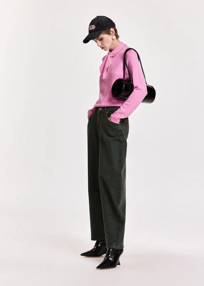 Kasa Beaded Pullover Pink