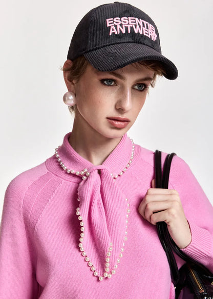 Kasa Beaded Pullover Pink