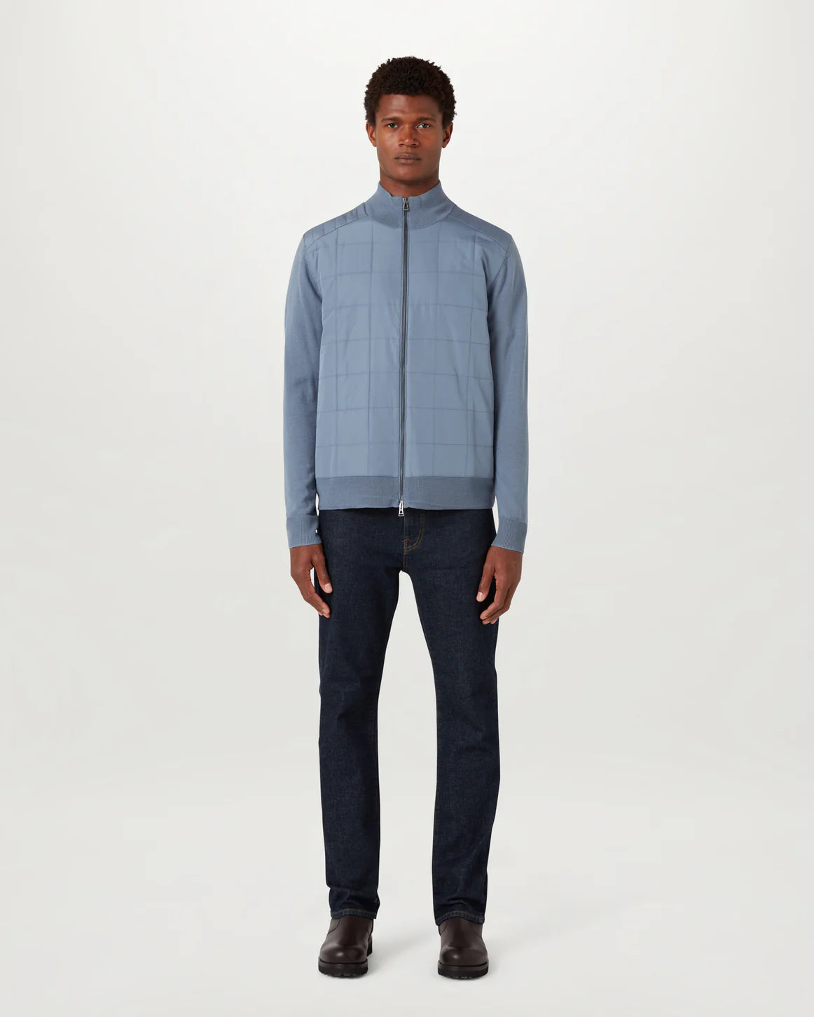 Kelbrook Zip Cardigan Blue Flint