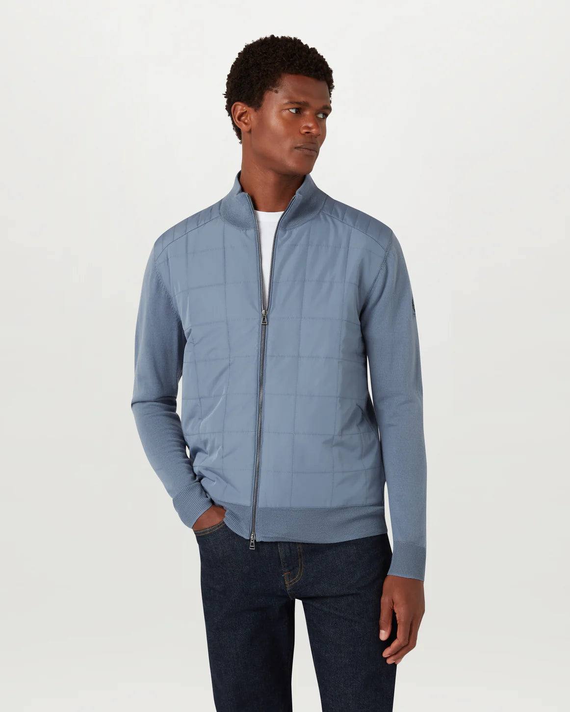 Kelbrook Zip Cardigan Blue Flint