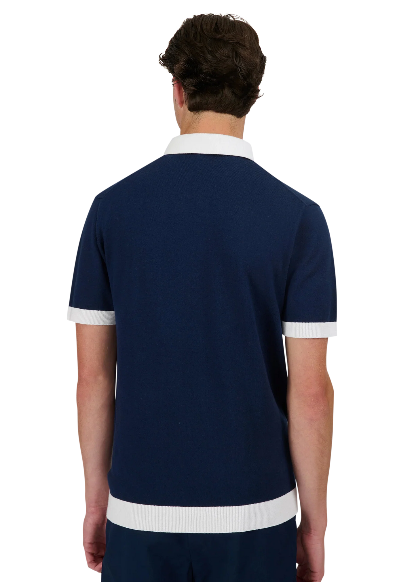 3-Button Knitted Polo Shirt
