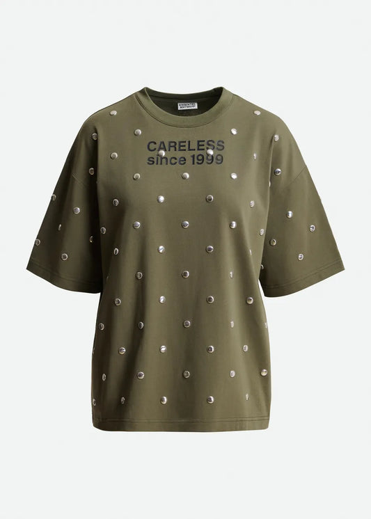 Kourse Slogan Studded T-Shirt