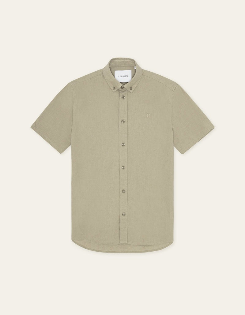 Konrad Cotton Linen Short Sleeve Shirt