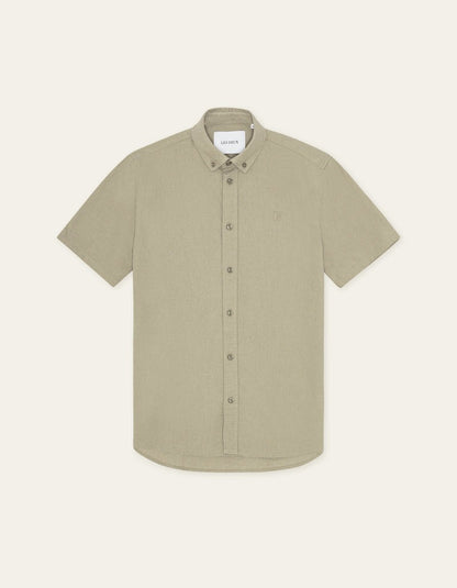 Konrad Cotton Linen Short Sleeve Shirt