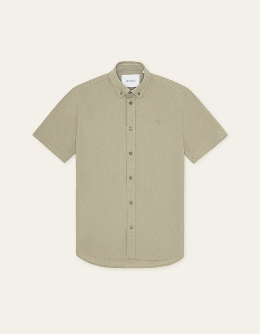 Konrad Cotton Linen Short Sleeve Shirt