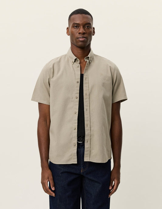 Konrad Cotton Linen Short Sleeve Shirt
