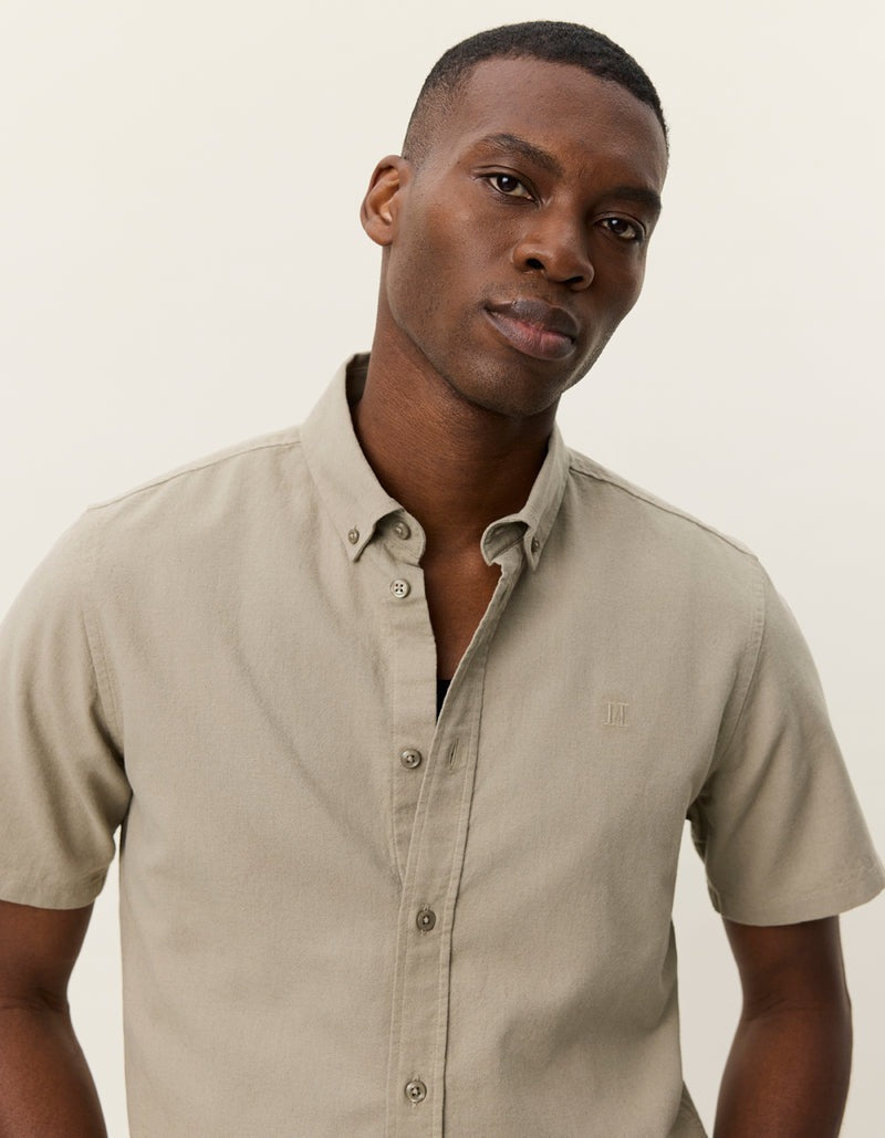 Konrad Cotton Linen Short Sleeve Shirt