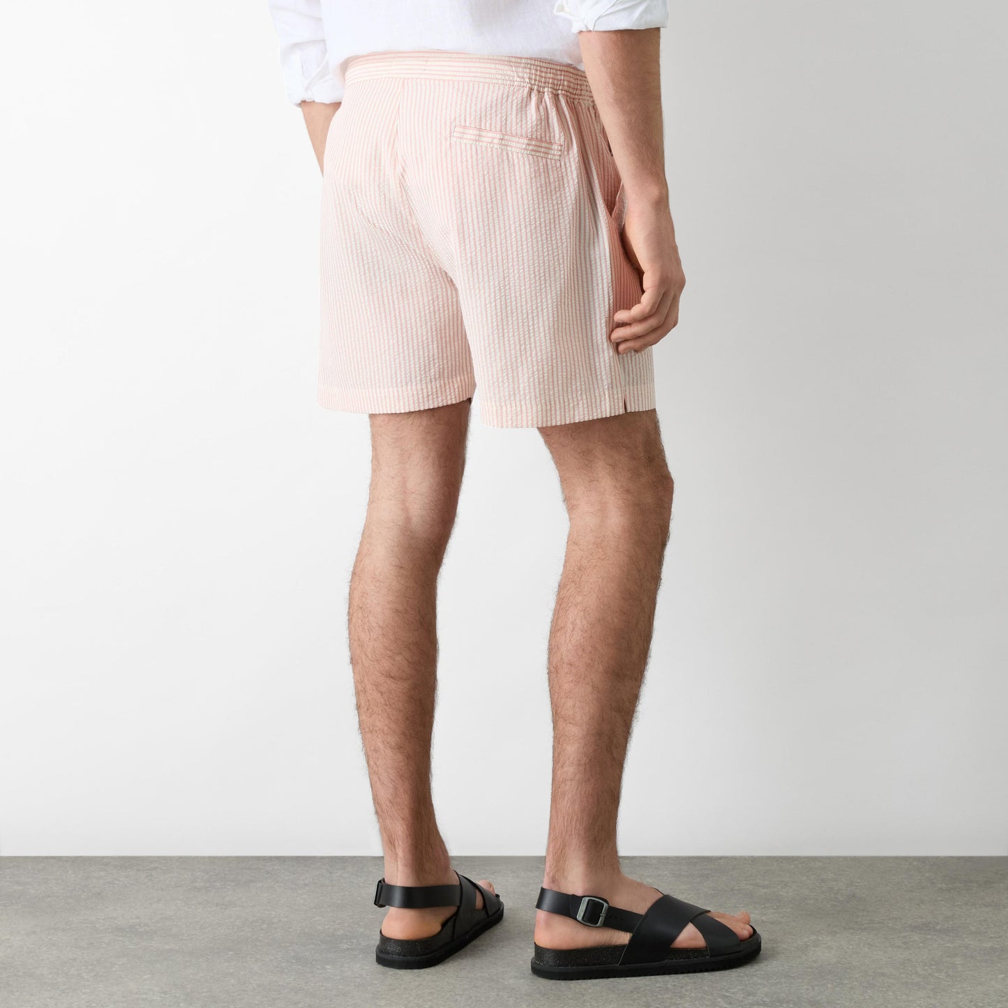 Lytham Pink Stripe Swim Short