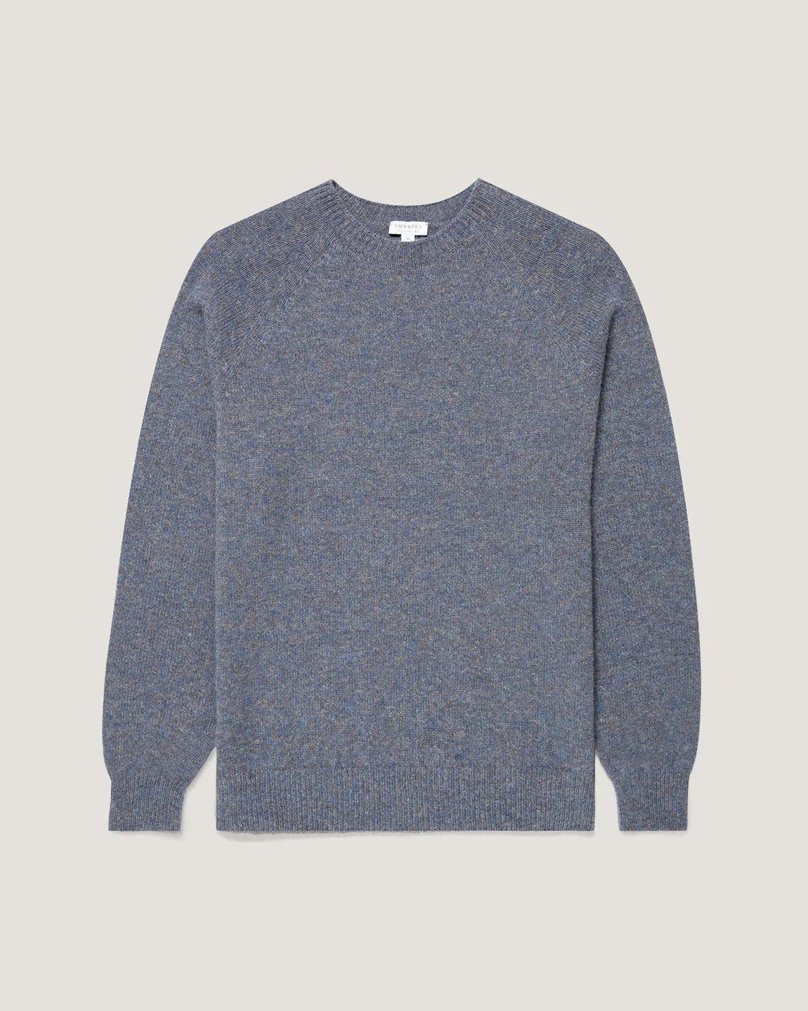 Lambswool Crew Neck Jumper - Denim Twist