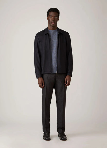 Lambswool Crew Neck Jumper - Denim Twist