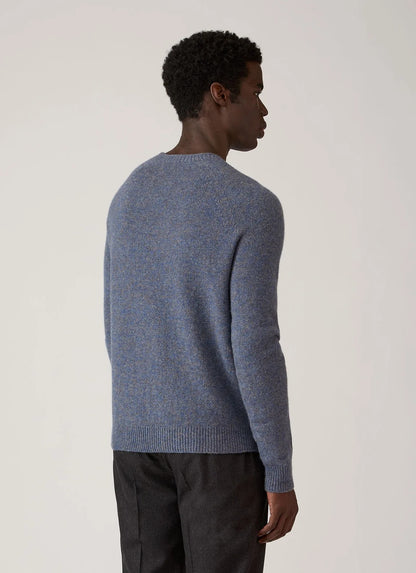 Lambswool Crew Neck Jumper - Denim Twist