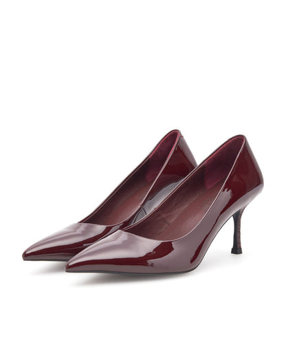 Laura Patent Heel - Cherry