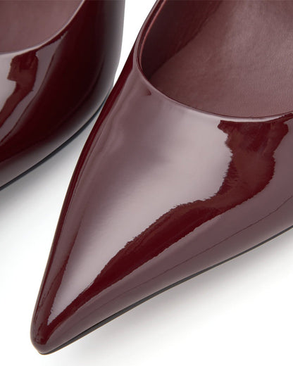 Laura Patent Heel - Cherry