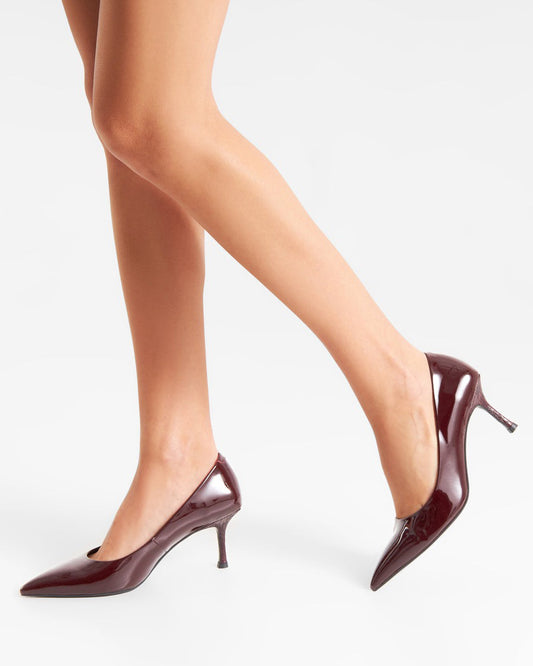 Laura Patent Heel - Cherry