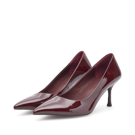 Laura Patent Heel - Cherry