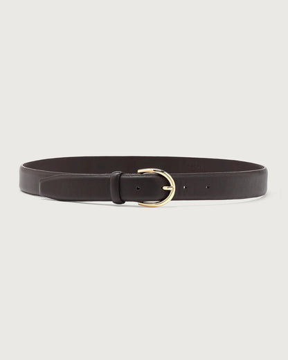 Lenai Leather Belt - Ebony Brown