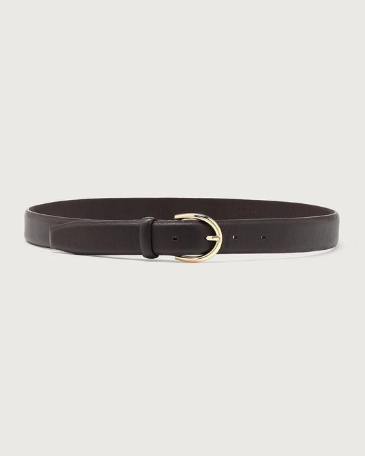 Lenai Leather Belt - Ebony Brown
