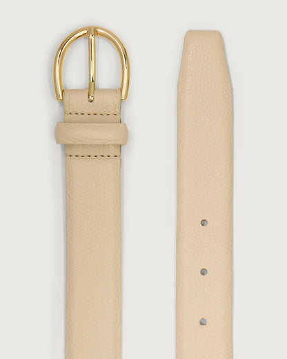 Lenai Leather Belt - Latte
