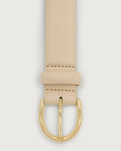 Lenai Leather Belt - Latte