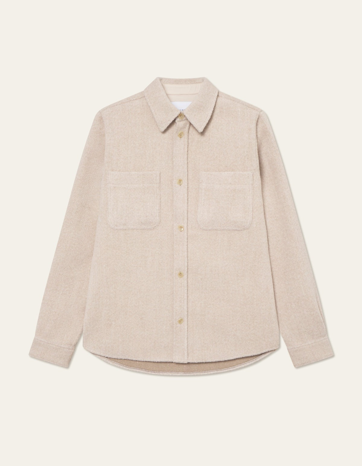 Lennon Bouclé Overshirt Ivory