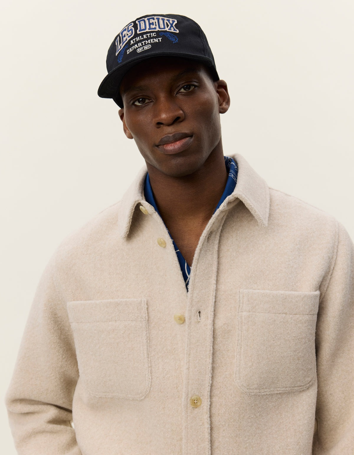 Lennon Bouclé Overshirt Ivory