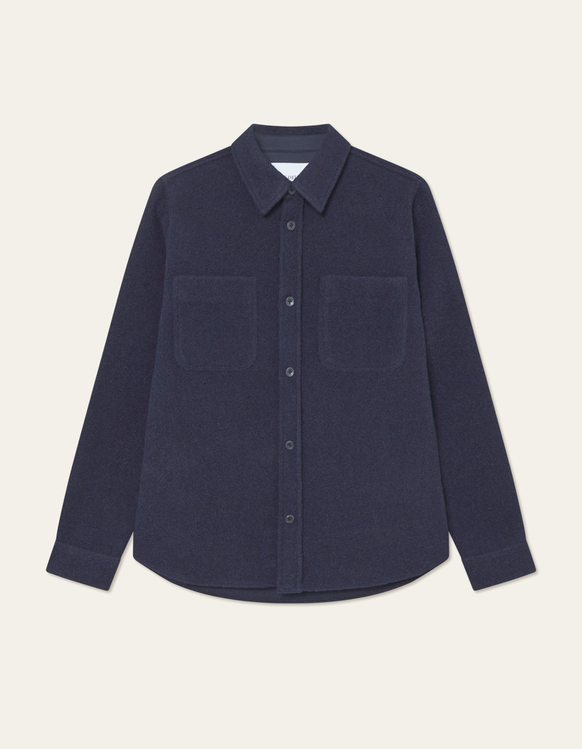 Lennon Bouclé Overshirt Dark Navy