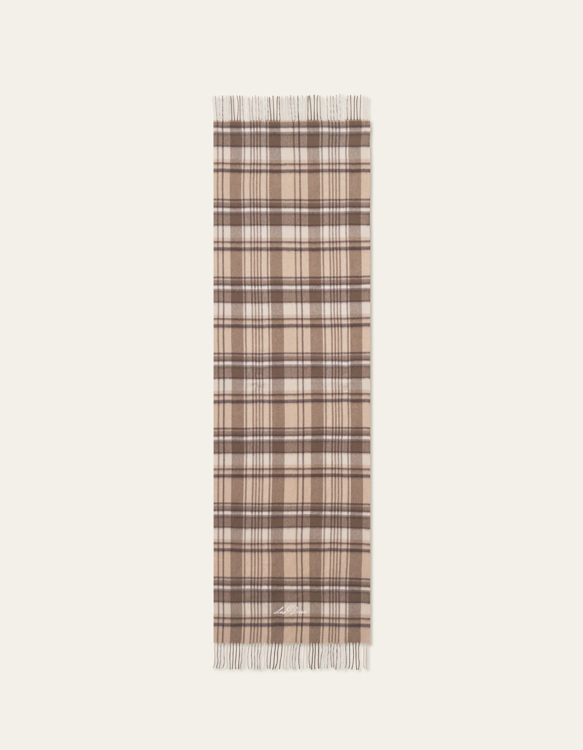Les Deux Check Wool Scarf