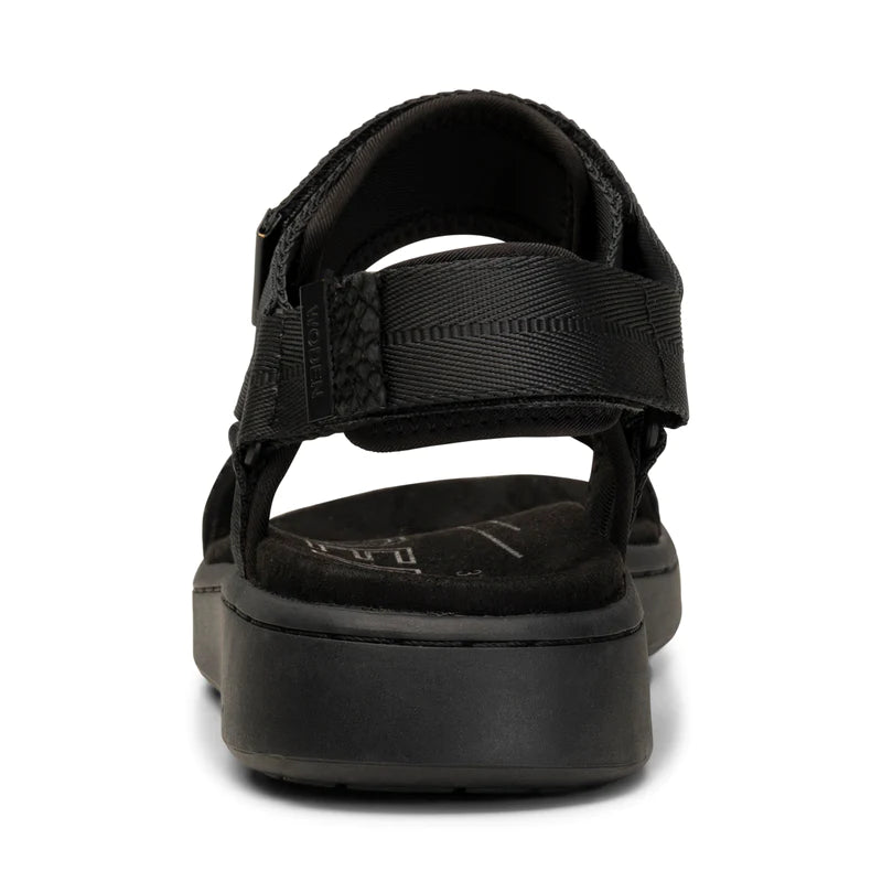 Line Black Sandals