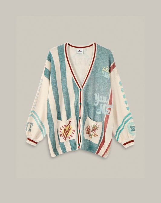 Liv Sporty Jade Printed Cardigan