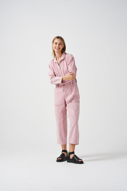 Amalie Jumpsuit In Dusty Rose