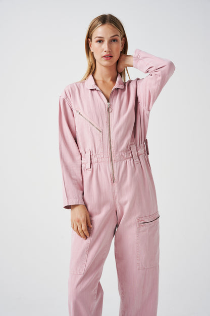 Amalie Jumpsuit In Dusty Rose