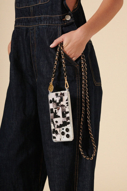 Lou Long Phone Chain - Black