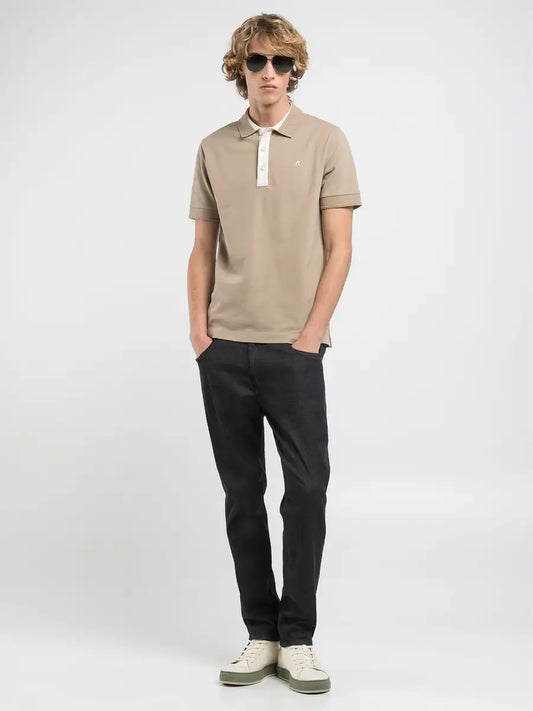 Contrast Placket Polo Shirt