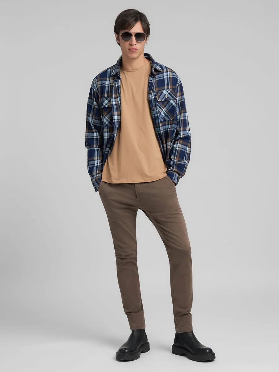 Zeumar Slim Fit Chino - Brown