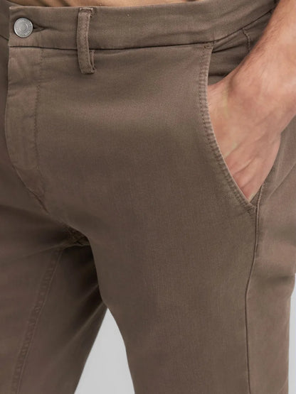Zeumar Slim Fit Chino - Brown