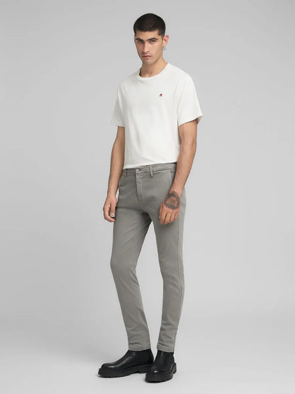 Zeumar Slim Fit Chino - Warm Grey