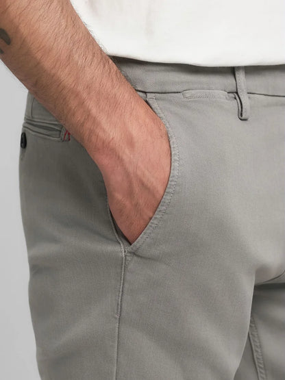 Zeumar Slim Fit Chino - Warm Grey