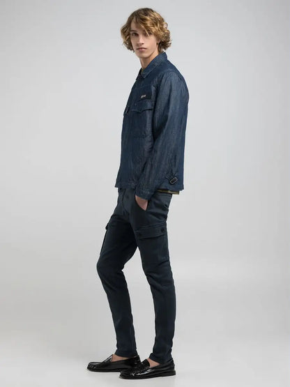 Jaan Slim Fit Cargo Navy