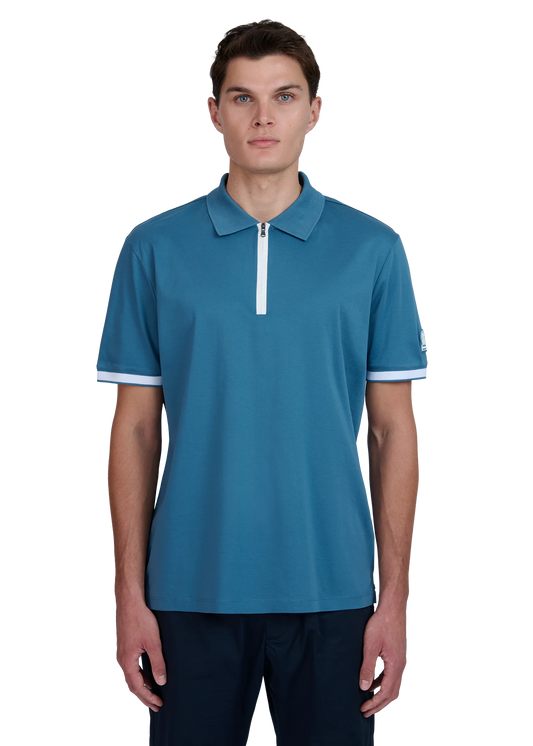Silicone Zip Polo Shirt