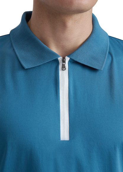 Silicone Zip Polo Shirt