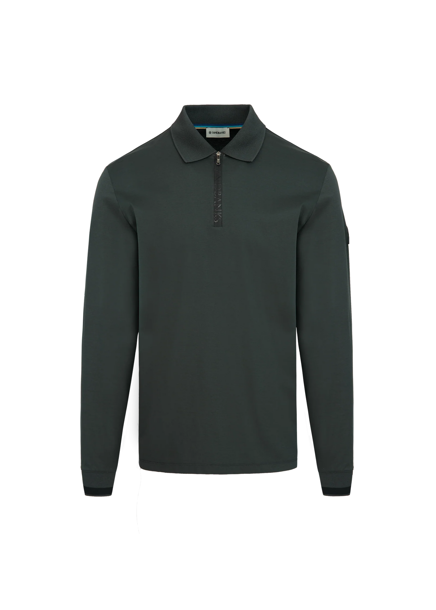 Silicone Zip Long Sleeve Polo