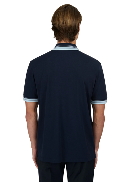 Gradient Rib Polo Shirt