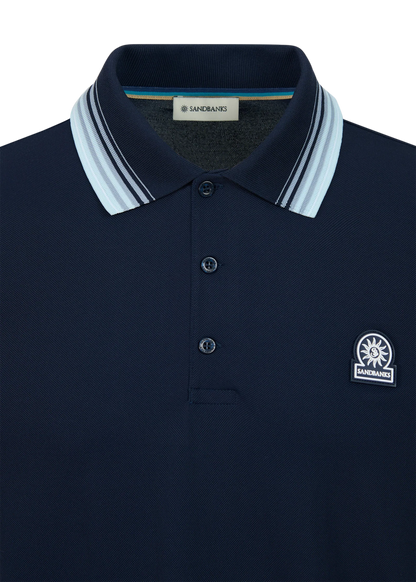 Gradient Rib Polo Shirt