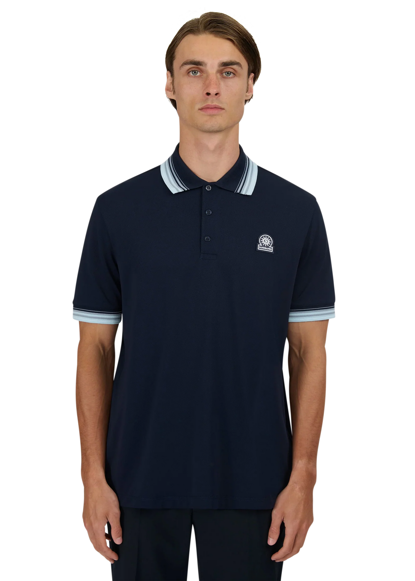 Gradient Rib Polo Shirt