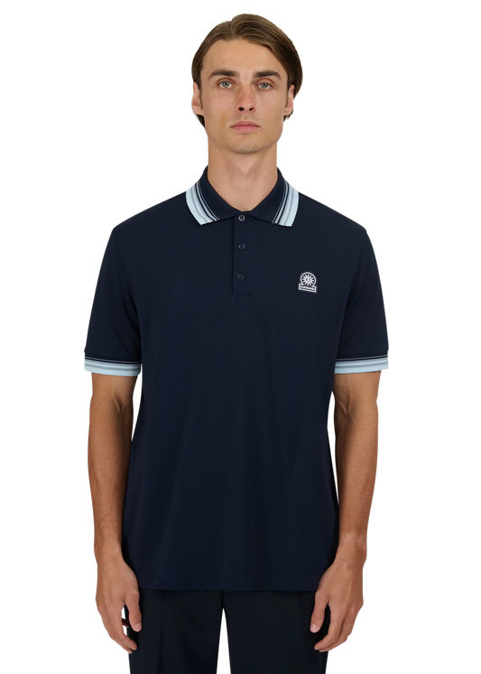 Gradient Rib Polo Shirt