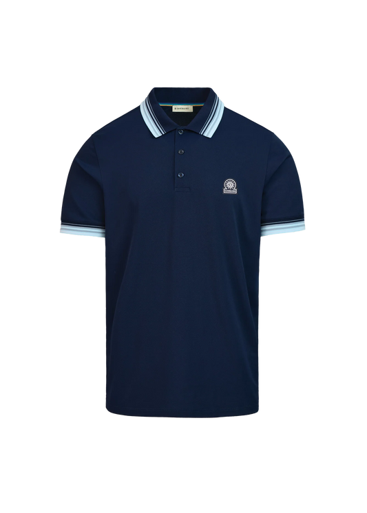 Gradient Rib Polo Shirt