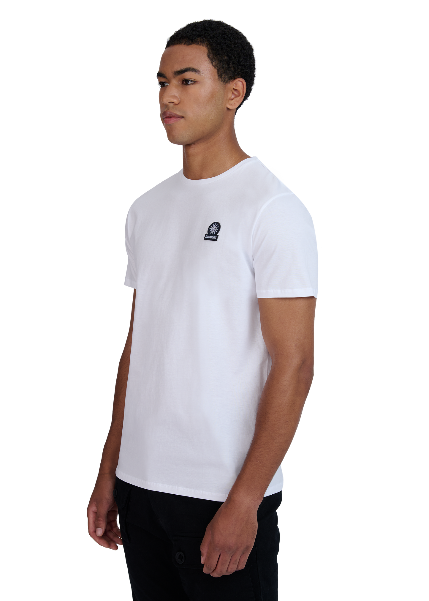 Sandbanks Badge Logo T-Shirt - White