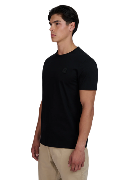 Sandbanks Rubber Badge T-Shirt - Black