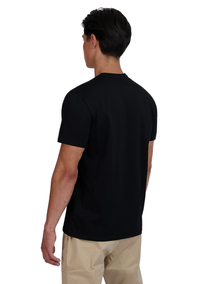 Rubberised Badge T-Shirt Black