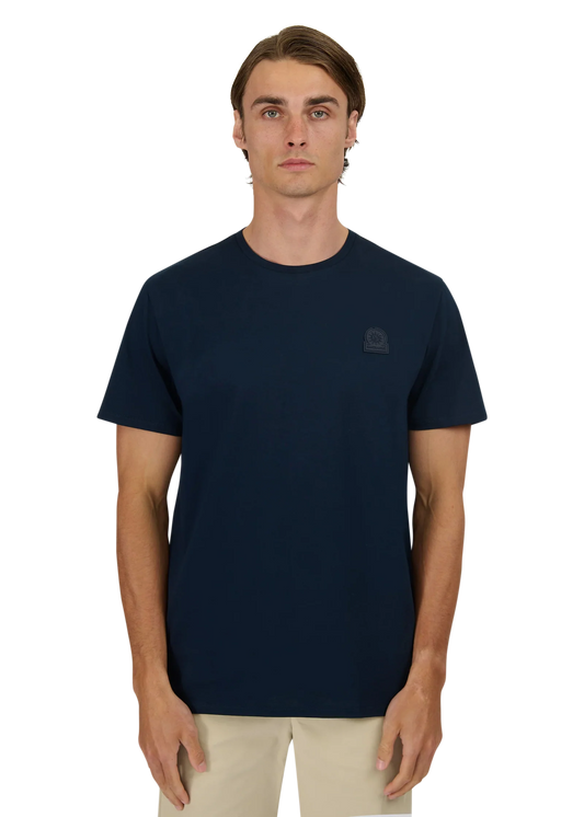 Sandbanks Rubber Badge T-Shirt - Navy